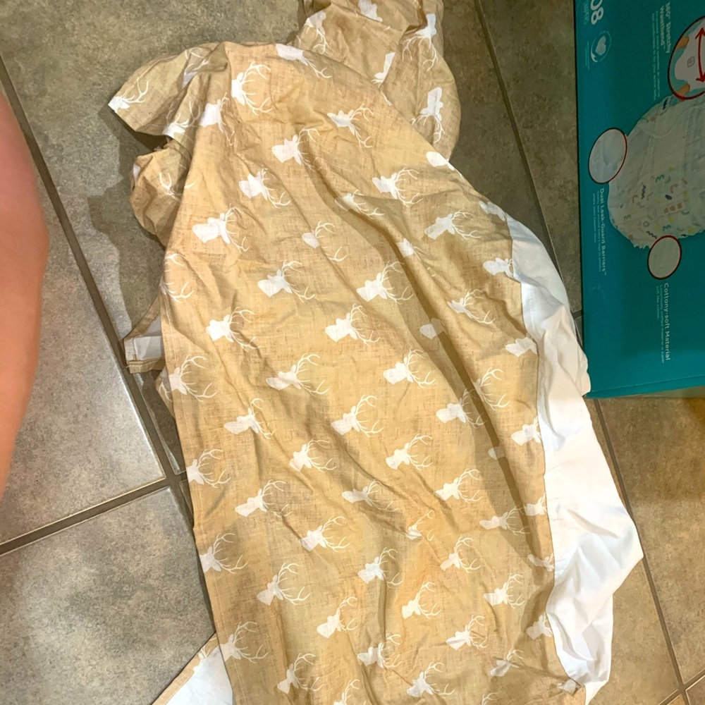 Custom Deer Baby Crib Skirt